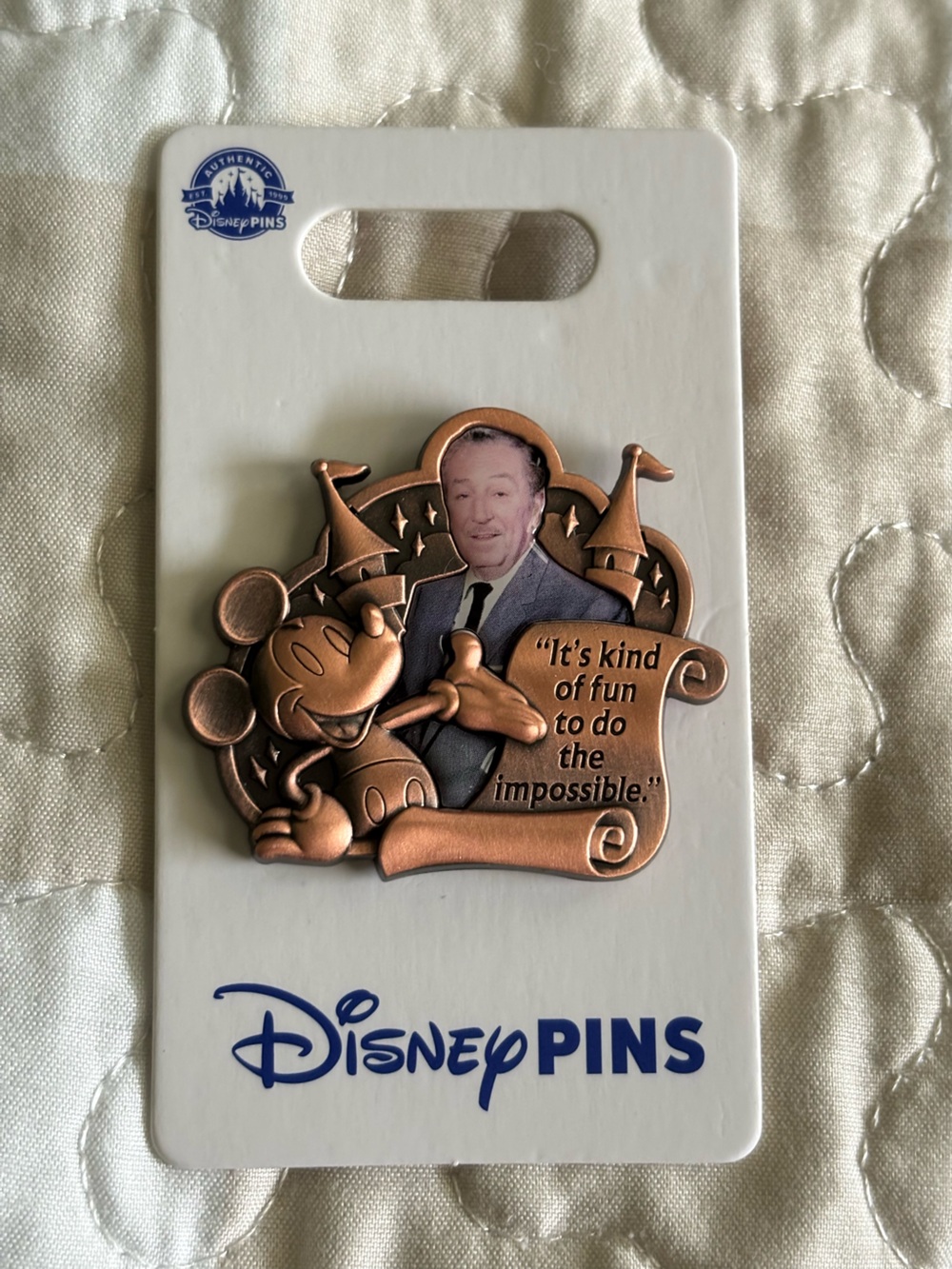 Authentic Disney Parks Walt Disney & Mickey Mouse Pin